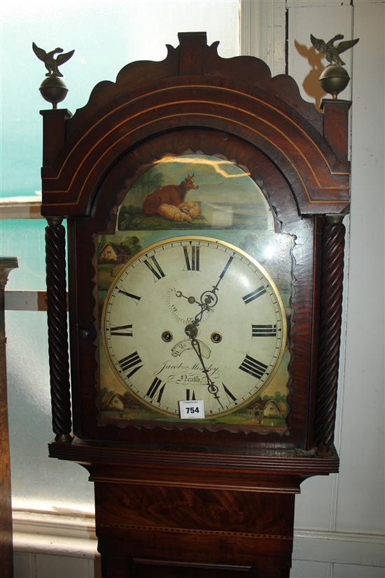 An early Victorian mahogany eight day longcase clock, 6ft 9in.